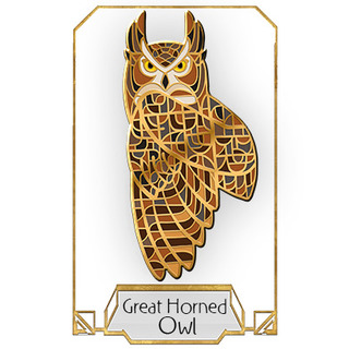 Great-horned Owl Pin
