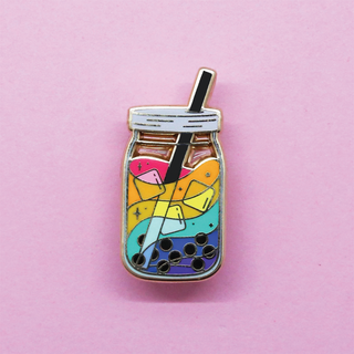 Rainbow Boba - PRIDE Charity Enamel Pin