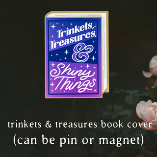 Knick knack- Book cover- Trinkets