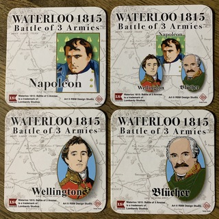 Waterloo commemorative coaster set