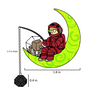 Project Hail Mary - Time Go Fishing Pin
