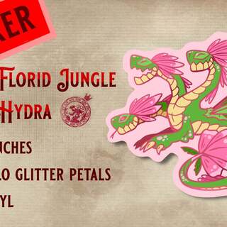 Florid Jungle Hydra Holo Vinyl Sticker