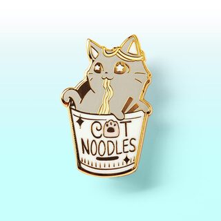 Enamel Pin Cat (Cup) Noodles