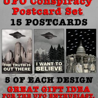 $10 Reward | UFO Postcard set of 15