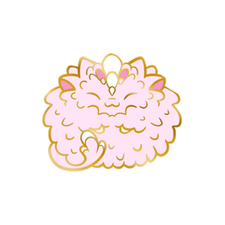 Pollen Puff 'Sleepy' Filler Enamel Pin (Pre-Order)