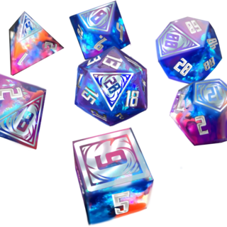 Resin Astral Expanse Dice Set