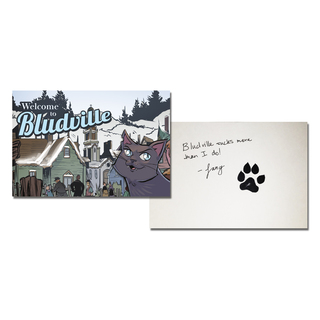 Welcome to Bludville Postcard - Custom Note!
