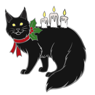 Yule Cat Pin
