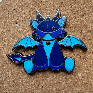 Enamel Pin: Kyanite Plushie