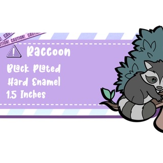 🐾Enamel Pin - Raccoon