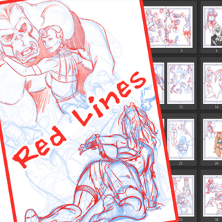 Red Lines Art Collection