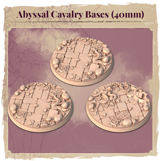 Abyssal Cavalry Bases (40mm)