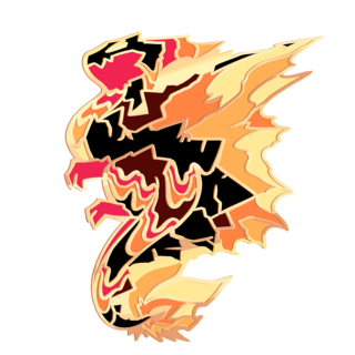 Small Fire Dragon Pin