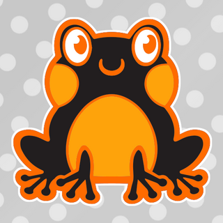 Spooky Frog Mini Pin
