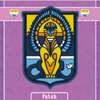 Aro-Ace Sphinx Iron-on Patch