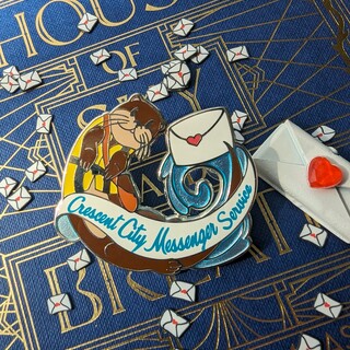 Cuddle messenger enamel pin