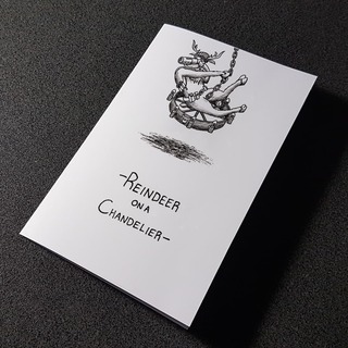 "Reindeer on a Chandelier" Puzzle Card