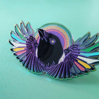Disability Pride Magpie Pin