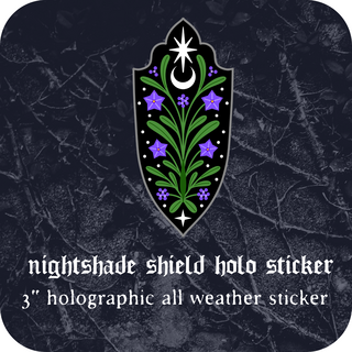 STICKER- Nightshade shield holo sticker