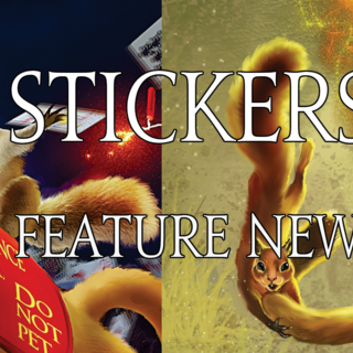 Stickers for ebook backers.