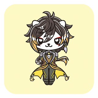 Genshin Impact Zhongli Enamel Pin
