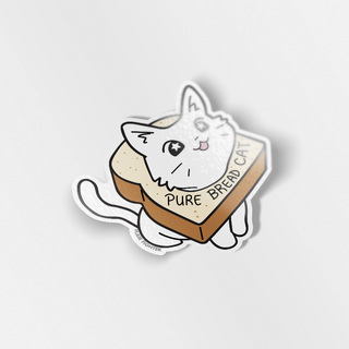 Vinyl Sticker Pure Bread Cat (Munchkin Cat)