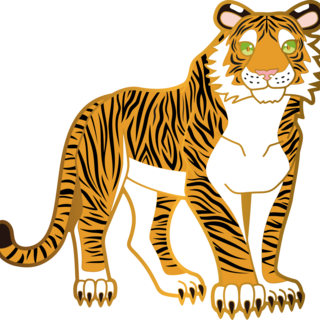 Big Cat Pin: Tiger