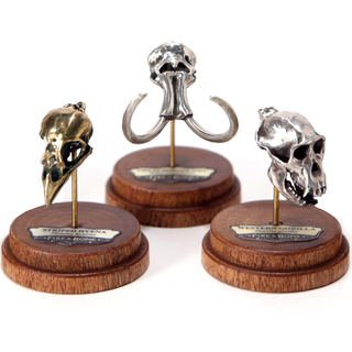 3 Skull Pendants + Bases in Bronze (Collection 8 only)