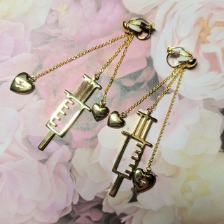 Syringe Earrings (Clip-On)