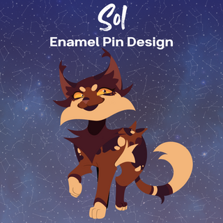 Sol Enamel Pin