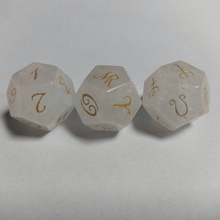 Astrology Dice Set (3, 12-sided dice)