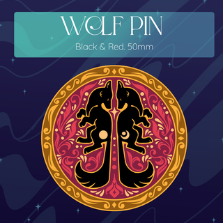 Wolf Pin Red