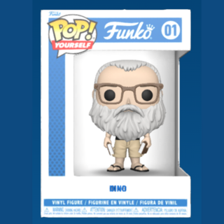 Dino FunkoPop and Protective Case