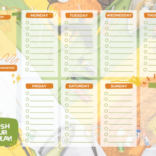 cosplay planner pad