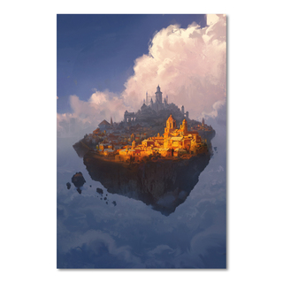 Flying City of Xyrus Giclée Print