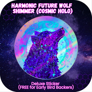 Limited Edition URIDIM Harmonic Future Wolf Sticker