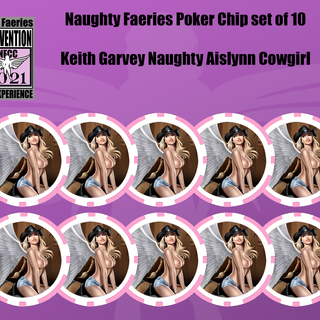 *Poker Chip Set Keith Garvey Naughty (10 chips)