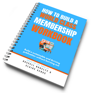 How to Build a World Class Membership Workbook (physical workbook)