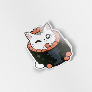 Vinyl Sticker Ikura Sushi Cat