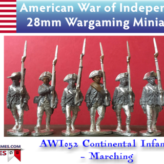 BG-AWI052 Continental Infantry Marching (6 models, 28mm unpainted)