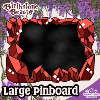 Birthstone Beast Large Pinboard