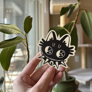 Punk Kitty Matte Vinyl Sticker