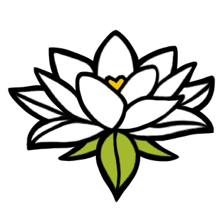 Lotus Flower 1.5" mini pin