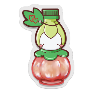 Baby lily friendship potion transparent sticker