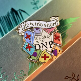 its okay to DNF enamel pin