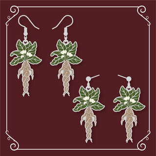 Mandrake Earrings (Color)