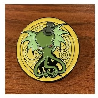 Steampunk Cthulhu Enamel Pin