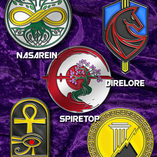 Tales of Ravenore Set of 5 Kingdom Pins by Fansets
