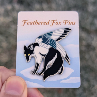Magpie Fox Pin