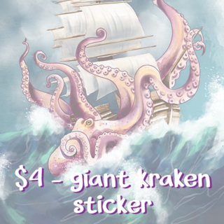 Giant Kraken sticker